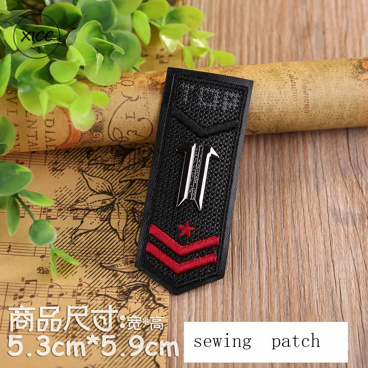 1pc 1-4 XICC новые металлические полосы панк полосы Кожа вышивка украшения 3D череп значок джинсы Пользовательские Стикеры для одежды нашивки на одежду - Цвет: 1pc 1-4