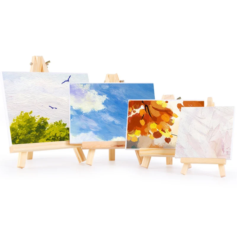 1 шт. складной деревянный мини станок с рамкой для рисования маслом|Юный художник|