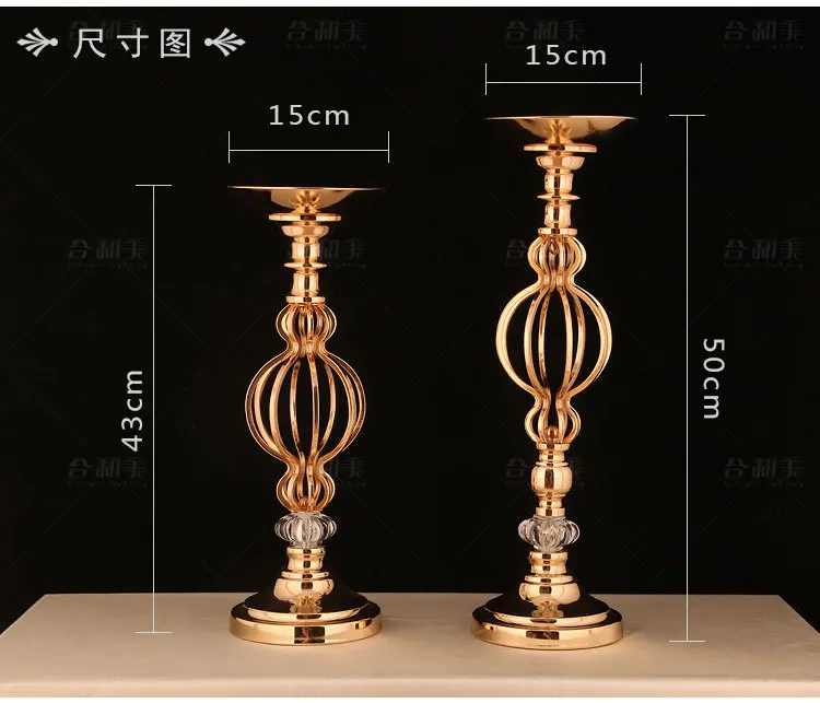 

Gold Metal Flower Vase Table centerpiece wedding Props Home Decoration