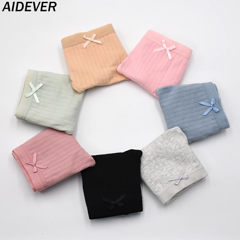 Женские сексуальные хлопковые стринги AIDEVER 3 шт./лот женские трусики