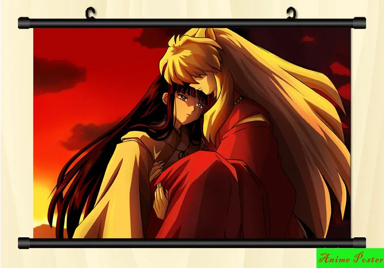 Аниме постер Inuyasha настенная прокрутка печатная картина домашний декор японский