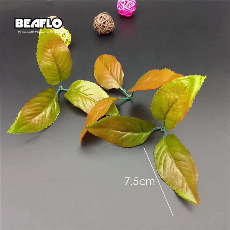 10 шт./лот Зеленые искусственные растения Листья Свадебные украшения для дома