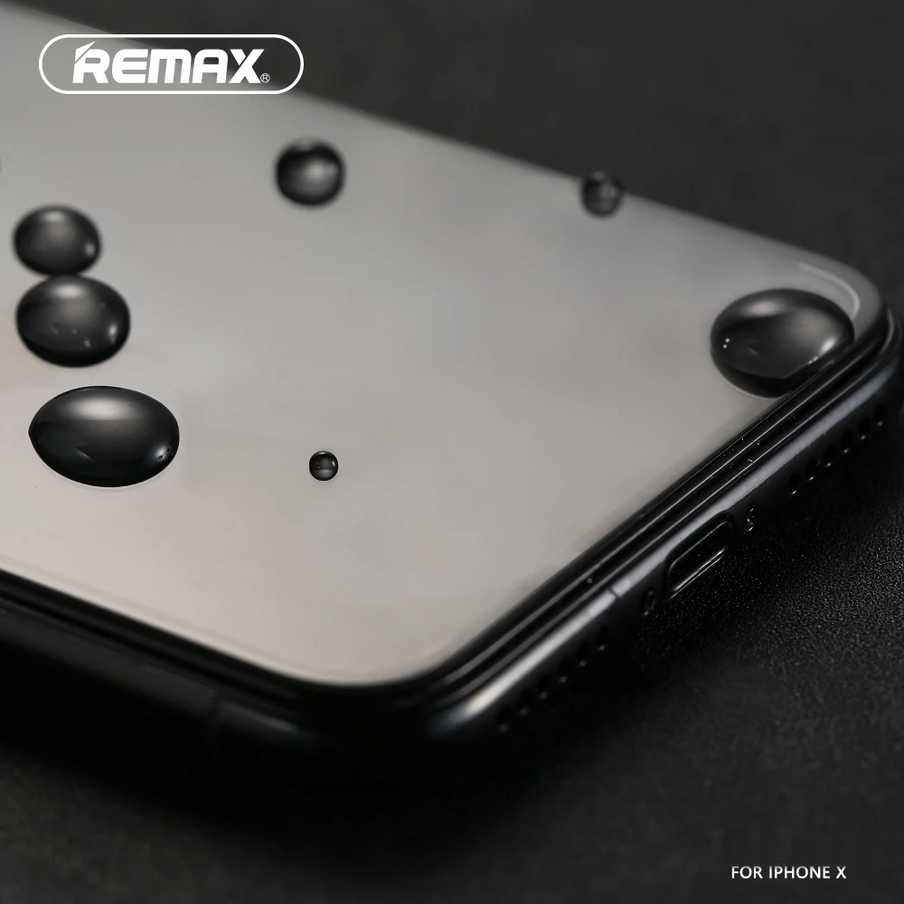 Remax круглый изогнутый край протектор экрана чехол для iPhone X Prefect полное Закаленное