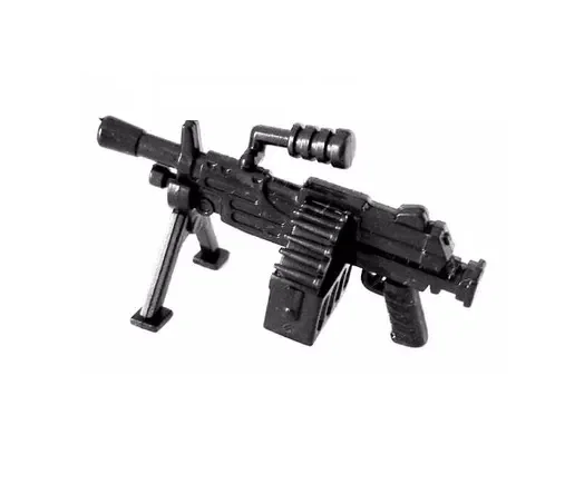 

M249 heavy machine gun City swat gun police military tactical weapons parts accessories figures original Building Block mini toy