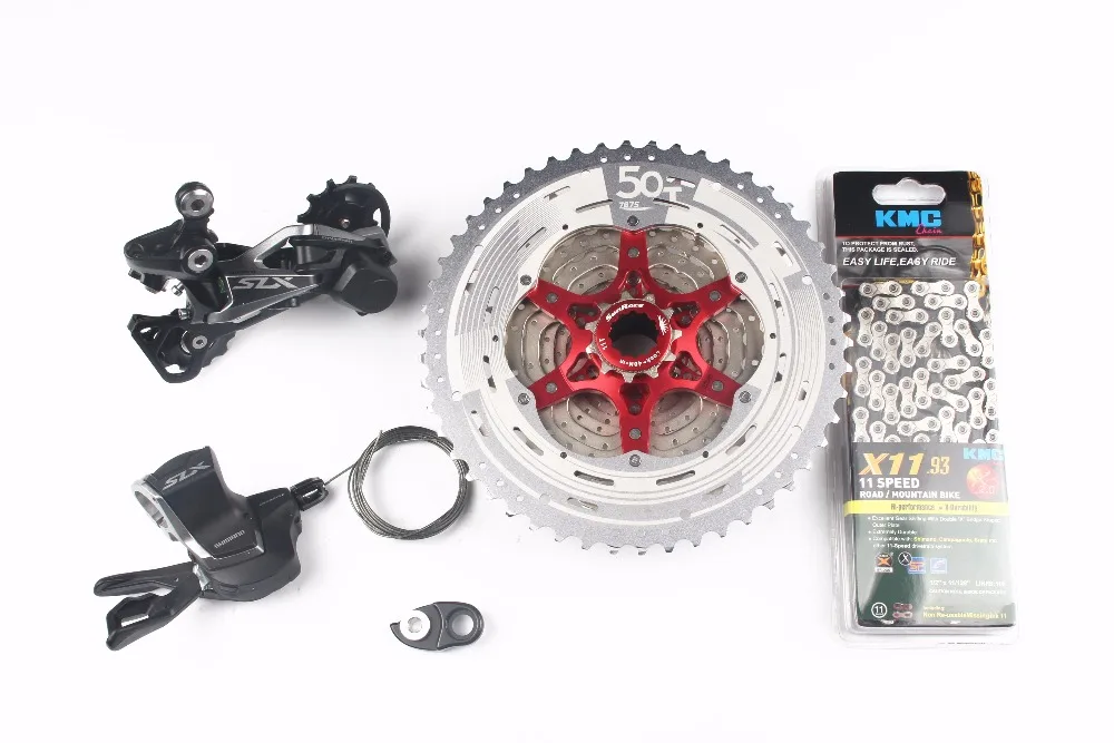 Shimano SLX M7000 4 шт. набор для велосипеда MTB 11 скоростей переключатель + кассета SunRace 11-46T