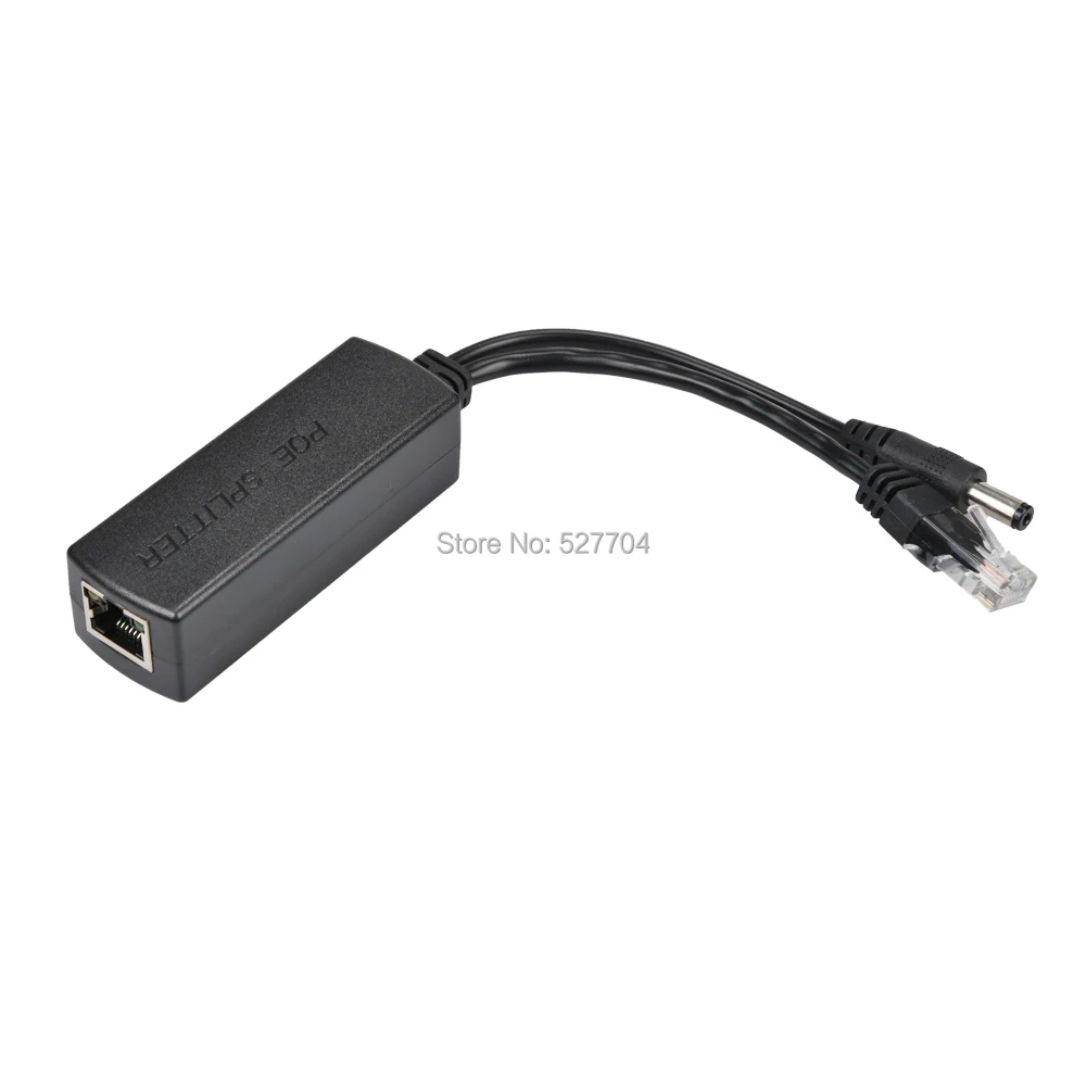 Безопасности IEEE802.3af/at соответствует Gigabit 10/100 Мбит/с IPC POE Splitter 5,5*2,1 мм для видеонаблюдения IP Камера DC48V к DC12V2A 1A