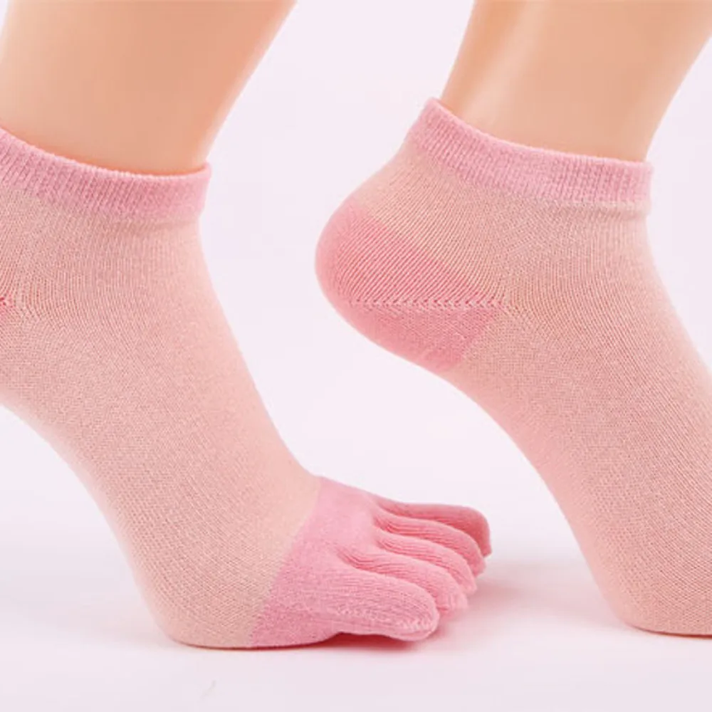 Womail Fashion Для женщин милые носки с пальцами Нескользящие хлопковые носки, теплые носки jan15/30 feb30