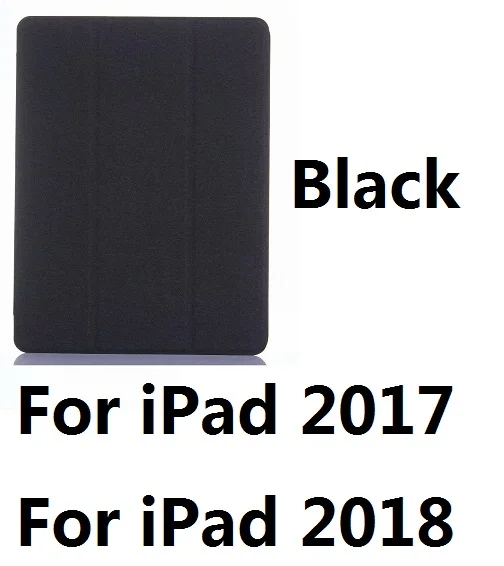 For iPad201718 Black Для iPad Pro 10,5 чехол из искусственной кожи умный чехол с держателем карандаша Автоматический Режим сна для iPad 9,7 дюймов Pro 10,5 - Цвет: For iPad201718 Black
