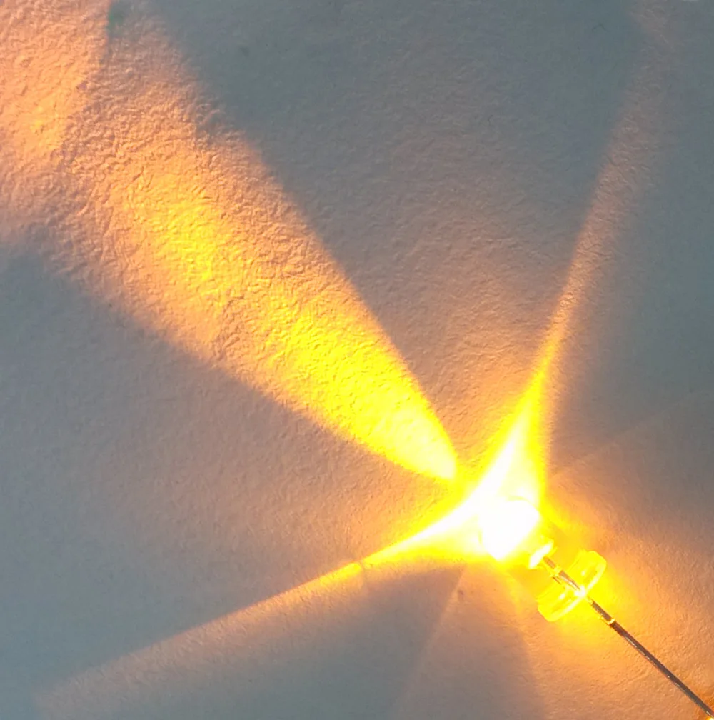 100 шт./лот Ультра высокая яркость LED 5 мм круглые прозрачные бусины красный зеленый