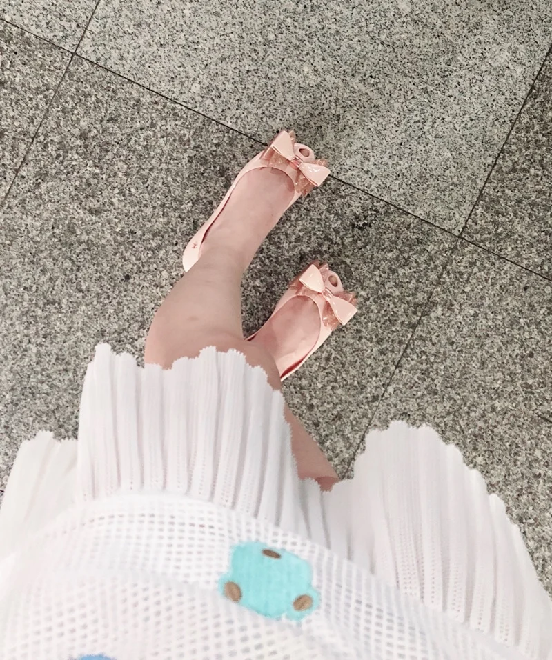 Melissa/стильная обувь; Новинка года; женские сандалии на плоской подошве; Брендовая обувь Melissa Adulto для женщин; прозрачные сандалии; женская прозрачная обувь; Mulher