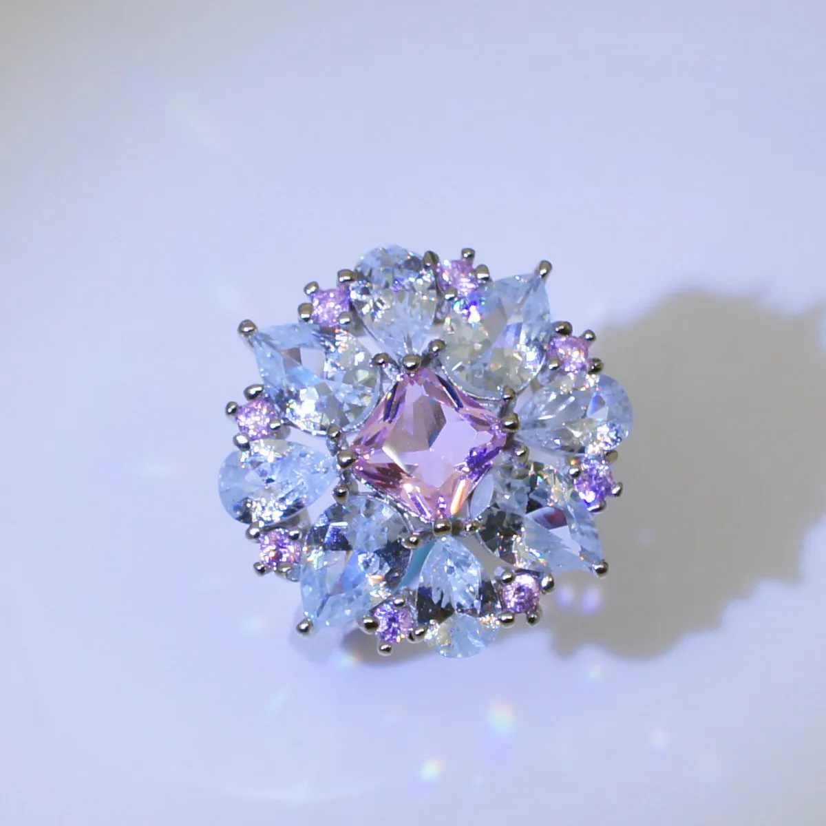 925 anillos серебряное синее квадратное кольцо с камнем, белое обручальное кольцо с кристаллами, серебряное кольцо для влюбленных женщин