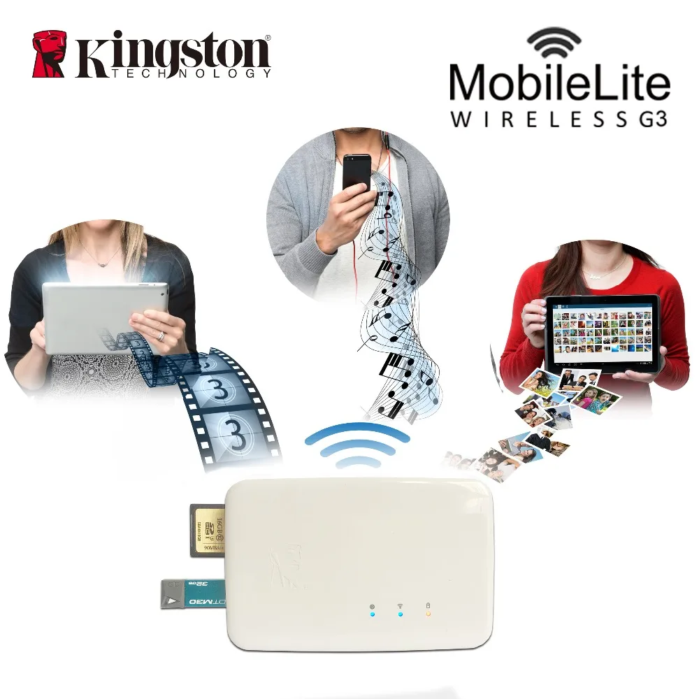 Беспроводной кардридер Kingston многофункциональный Wi-Fi передатчик беспроводное