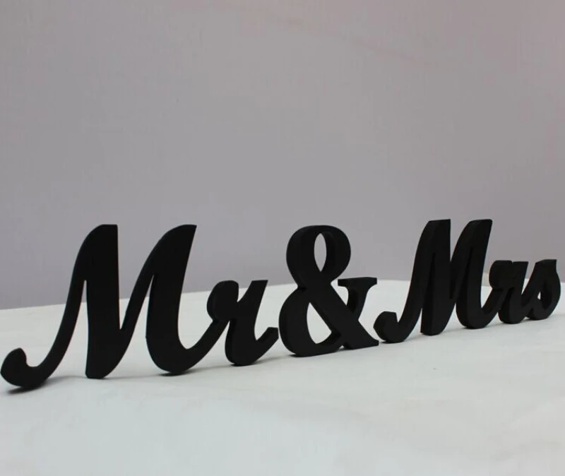 Деревянные Свадебные знаки MR& MRS для возлюбленной любви, Свадебные таблички с цифрами, буквенные украшения, свадебные аксессуары