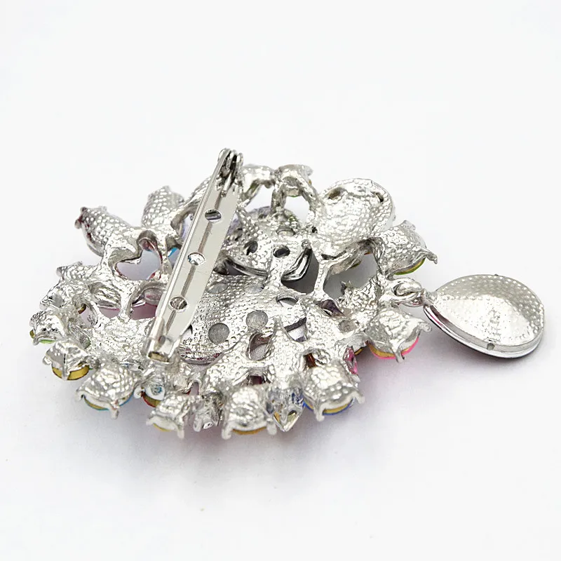 Заводская низкая цена! Большая Хрустальная капля свадебное платье булавка брошь