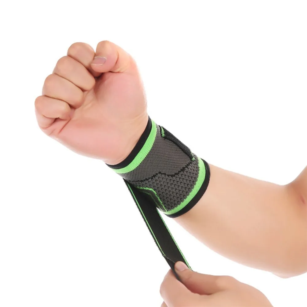 Профессиональный Плетеный спортивный бандаж на запястье эластичный нейлоновый