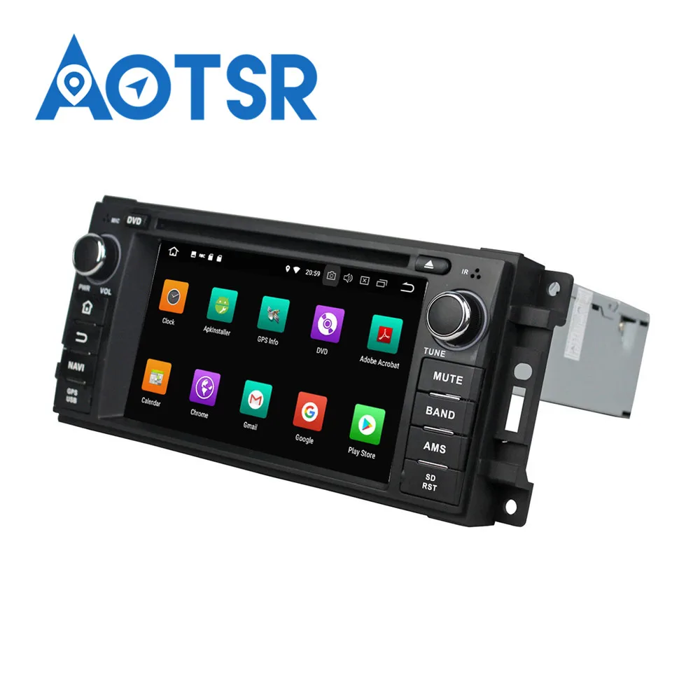 Автомобильный мультимедийный dvd-плеер с IPS-экраном Android 8 0 4 + 32 ГБ головное