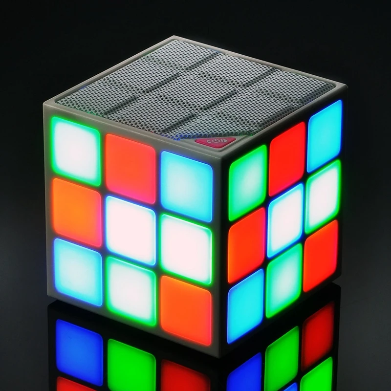 Рождественский подарок мини 36LED для Cube Bluetooth спикер Красочный беспроводной