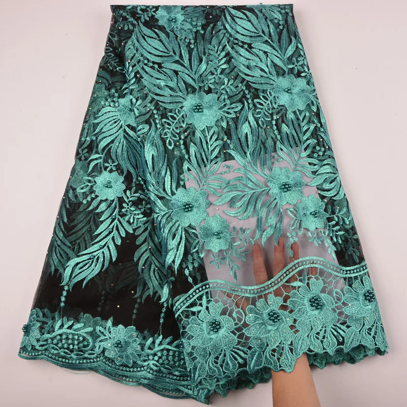 Желтые французские нигерийские кружева ткани высококачественные тюли