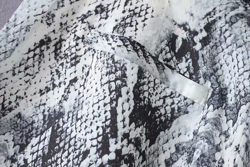 Брюки Flabbit женские с принтом змеиной кожи винтажные штаны-султанки до щиколотки