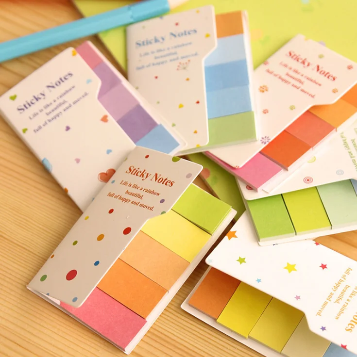 Закладки для блокнота бумажная наклейка Канцтовары Школьные принадлежности