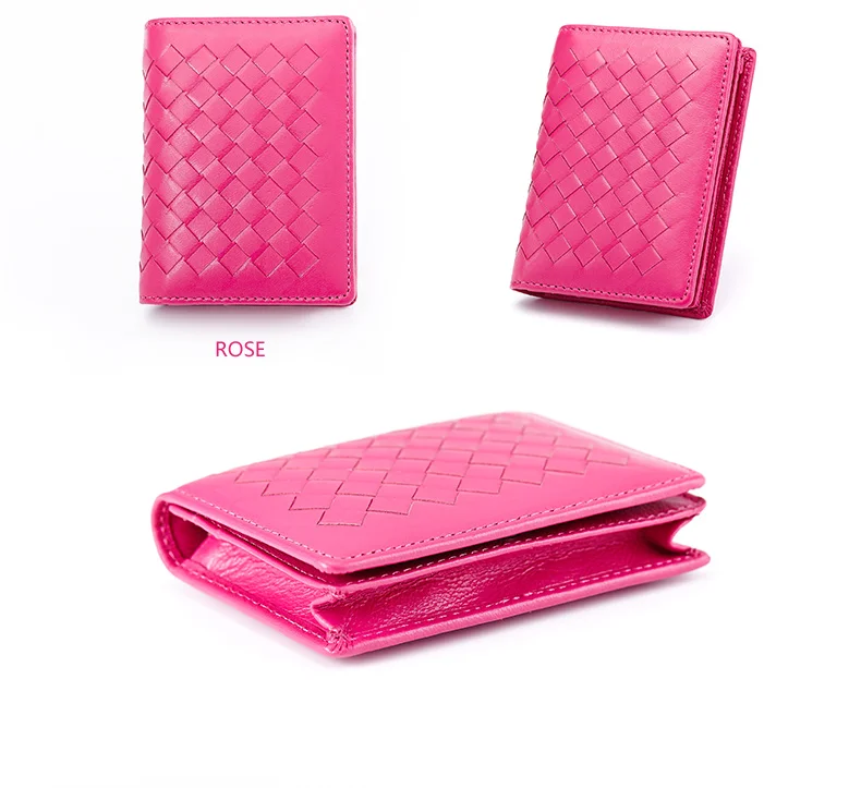 Сумки ручной работы, плетеная Женская кожа, натуральная кожа, овчина, визитницы, кредитница, ID держатель, мужской чехол, высокое качество, бренд