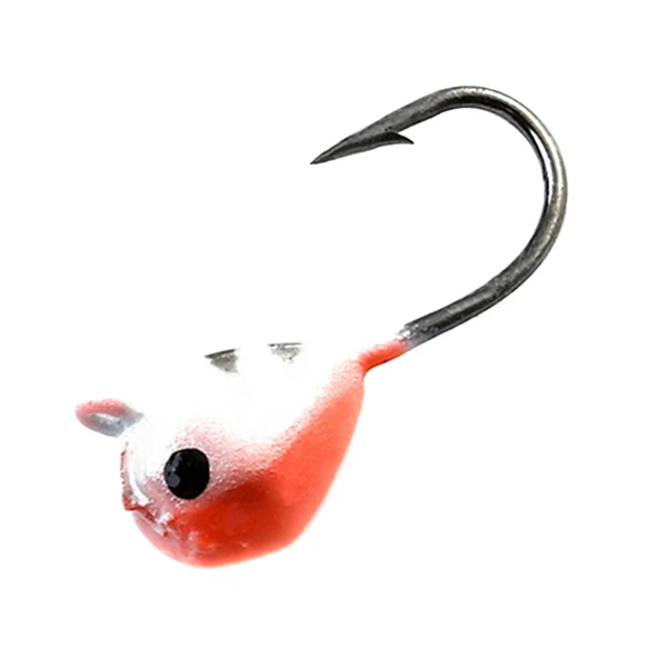 5 Pcs Winter Ice Fishing Hook Lure Mini Metal Bait Fish Head Hook Bait Jigging Fishing Tackle KH889