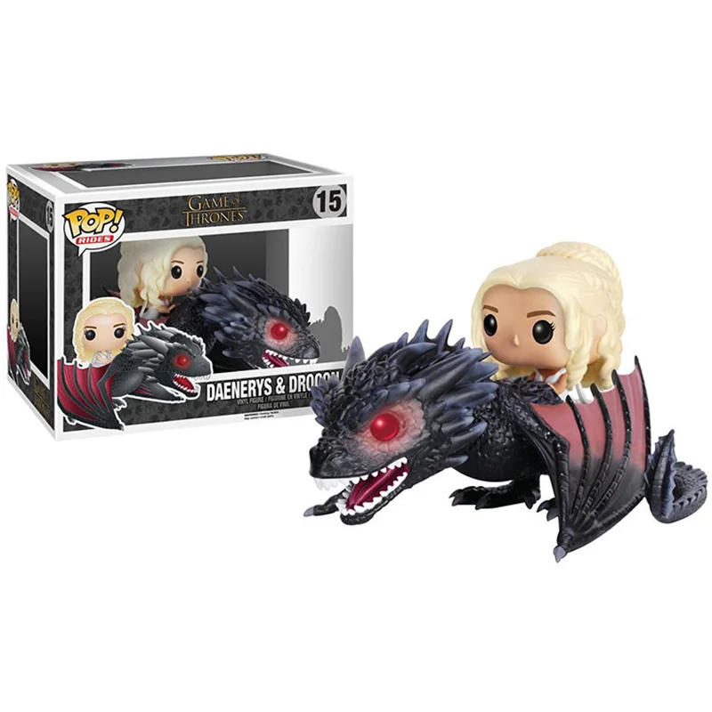 FUNKO POP Игра престолов игрушки Джон Сноу Дейенерис дрогон призрак ночной король Виниловая фигурка Коллекционная модель игрушки для детей