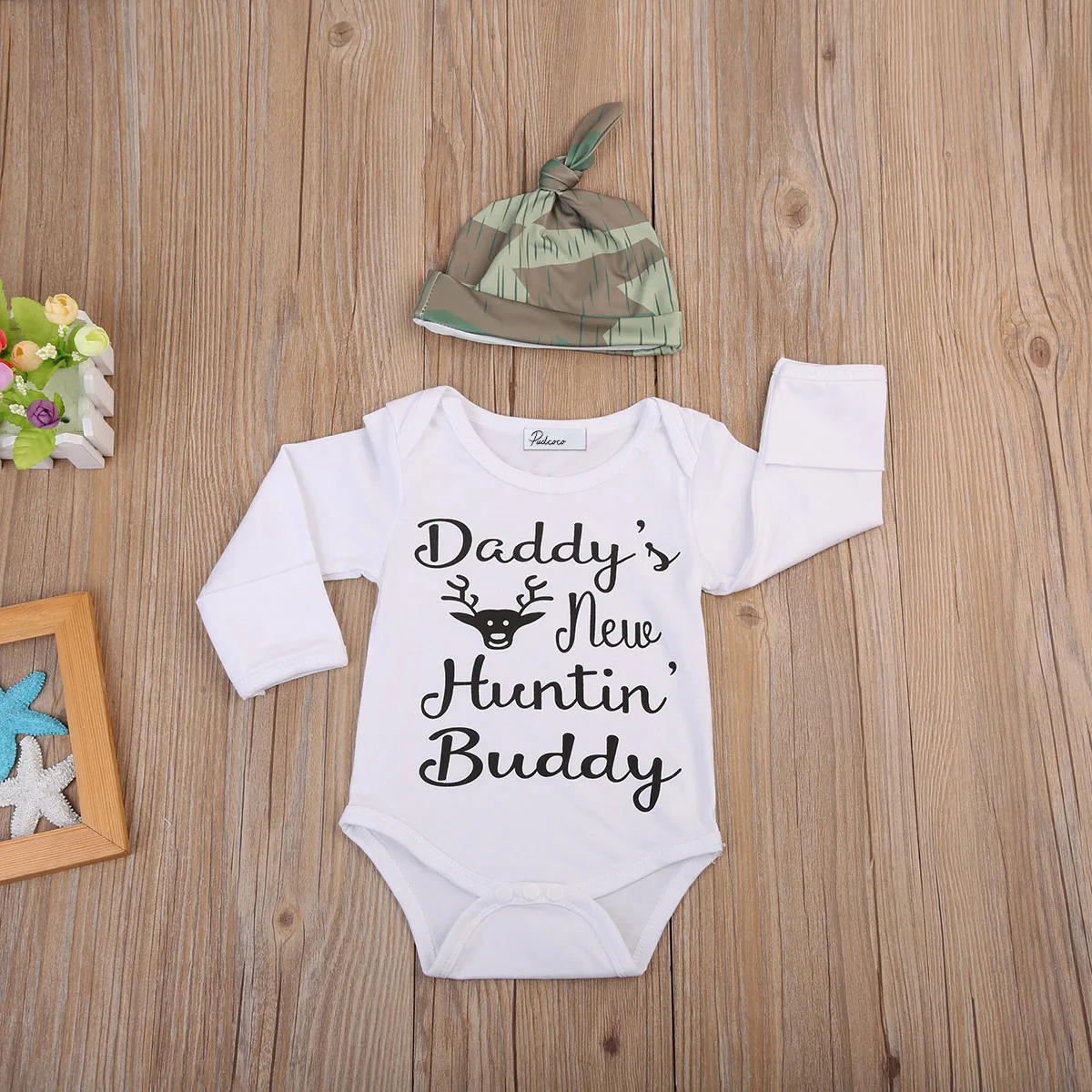 Комплект из 3 предметов топы для новорожденных девочек и мальчиков комбинезон