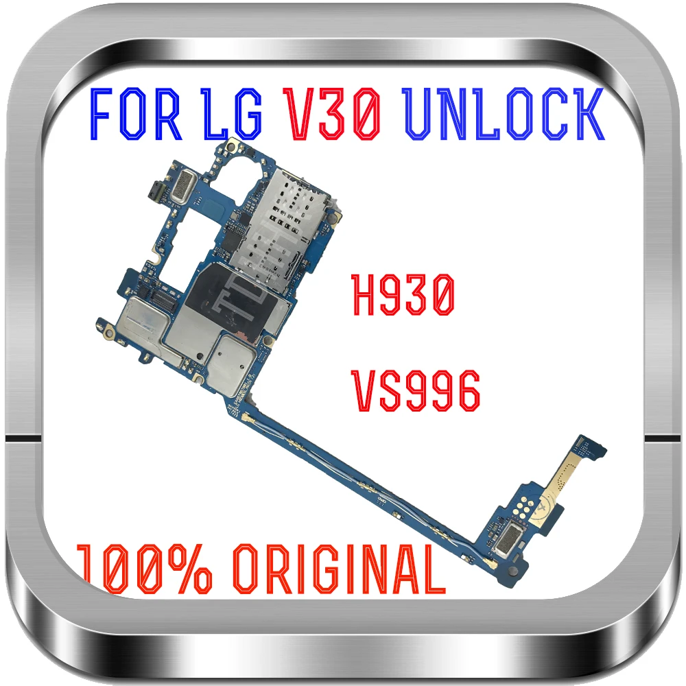 100% тест хорошая Разблокировка для LG V30 материнская плата EU версия H930 VS996 с ОС