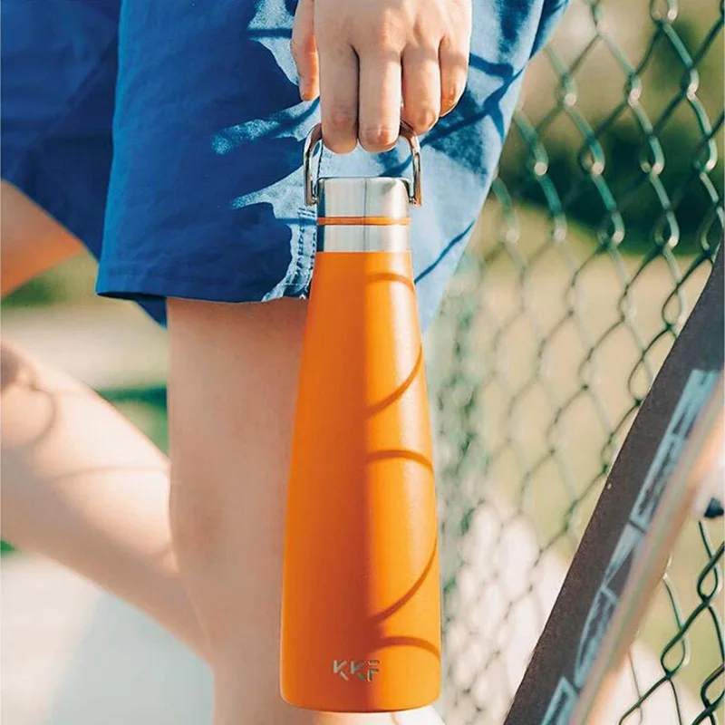 Xiaomi KKF умная Вакуумная бутылка 24 h изоляция вакуумные фляги из нержавеющей стали