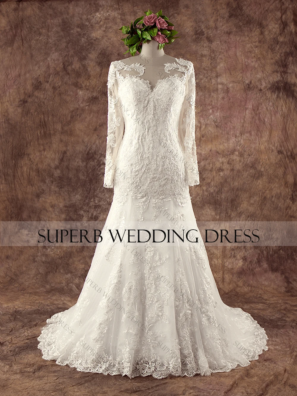 Уникальный новый стиль свадебное платье с длинными рукавами Свадебные платья