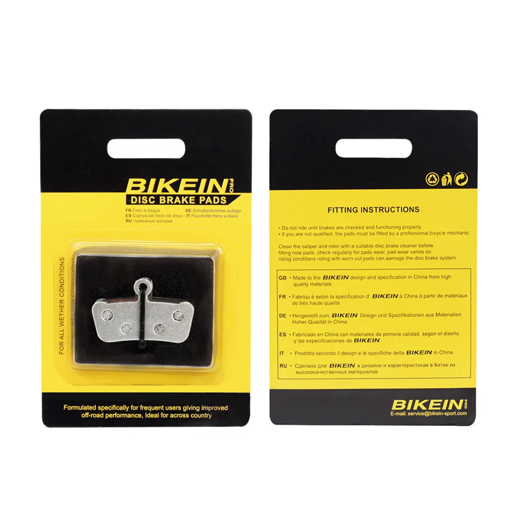 BIKEIN 4 пары Алюминий велосипедов полимерный диск Тормозные колодки для SRAM Guide RSC/RS/R Avid XO E7 E9 Trail 4 pistions Тормоз MTB Запчасти