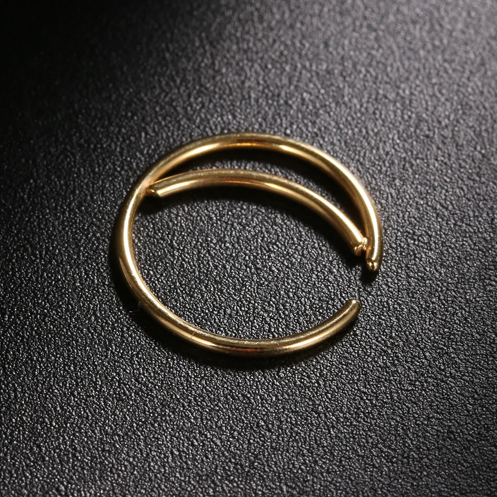 1 шт. Moon кольцо в нос индийское кольцо в нос Snug Septum ювелирные изделия пирсинг маленькая серьга для носа аксессуары для унисекс
