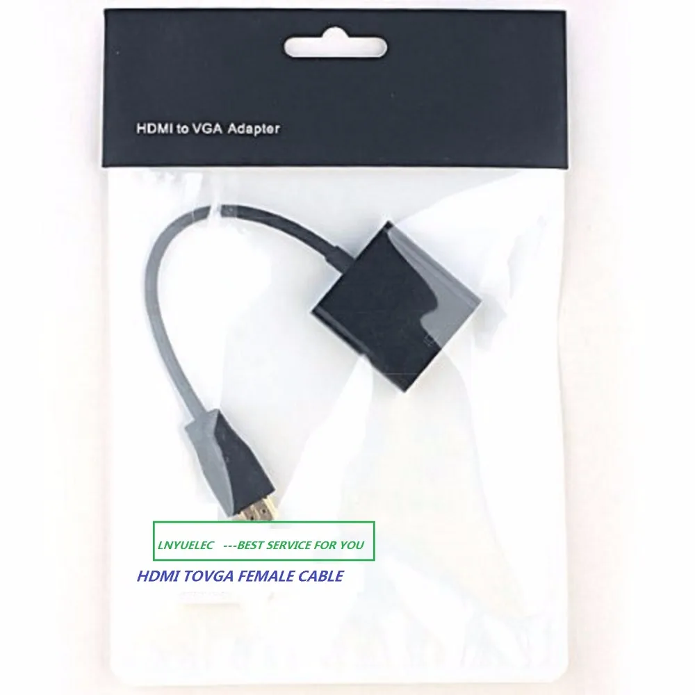 LNYUELEC- laptop to projector hdmi vga cable converter adapter video convertor hdmi-vga male female | Электроника