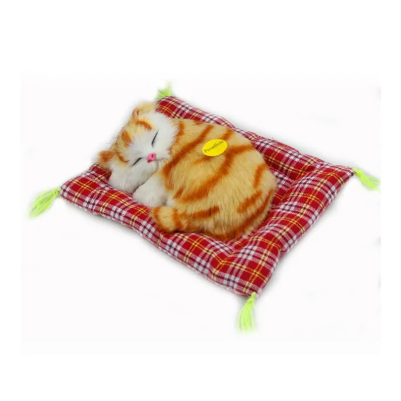 Подушка кошка игрушка животное кукла плюшевый звук имитация детская на день