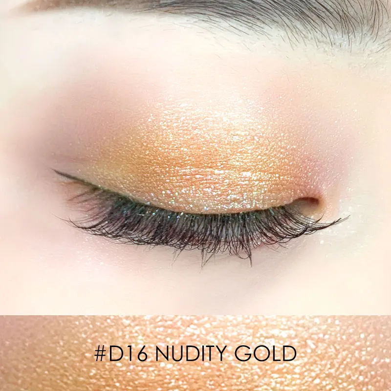 D16 FOCALLURE, новинка, зеленые блестящие одиночные тени для век, высокое качество, Профессиональные Тени для век, макияж для глаз, легко носить тени для глаз - Цвет: D16