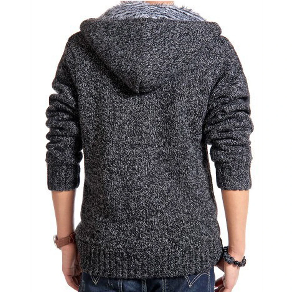 Мужской вязаный свитер модный брендовый кардиган на осень и зиму 2018|brand men