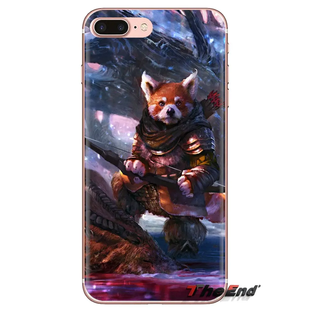 Soft Transparent Cases Covers Red Panda Art Painting Pattern For Samsung Galaxy A3 A5 A7 A9 A8 Star A6 Plus 2018 2015 2016 2017 |