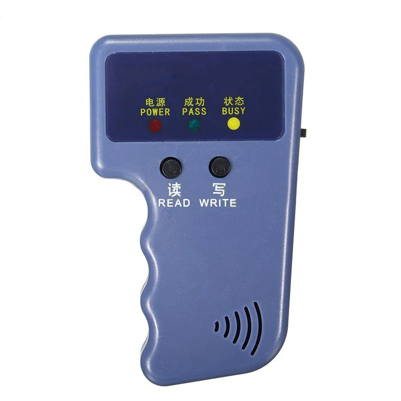Handheld RFID ID Card Copier Reader Writer 6 Writable Tags Cards 125Khz Durable ABS QJY99 | Безопасность и защита