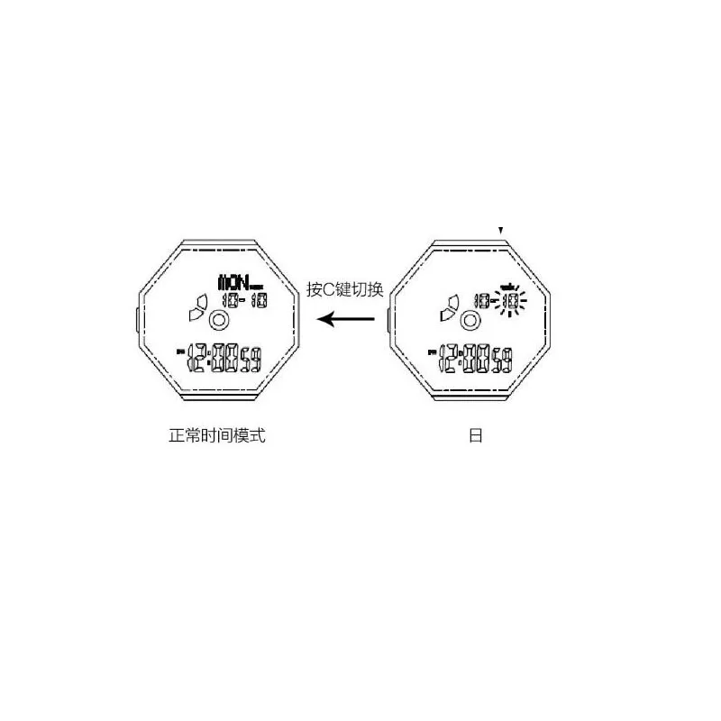 xiaomi mija открытый двойной дисплей цифровые часы импортный механизм Многофункциональный циферблат двойной дисплей времени Водонепроницаемый