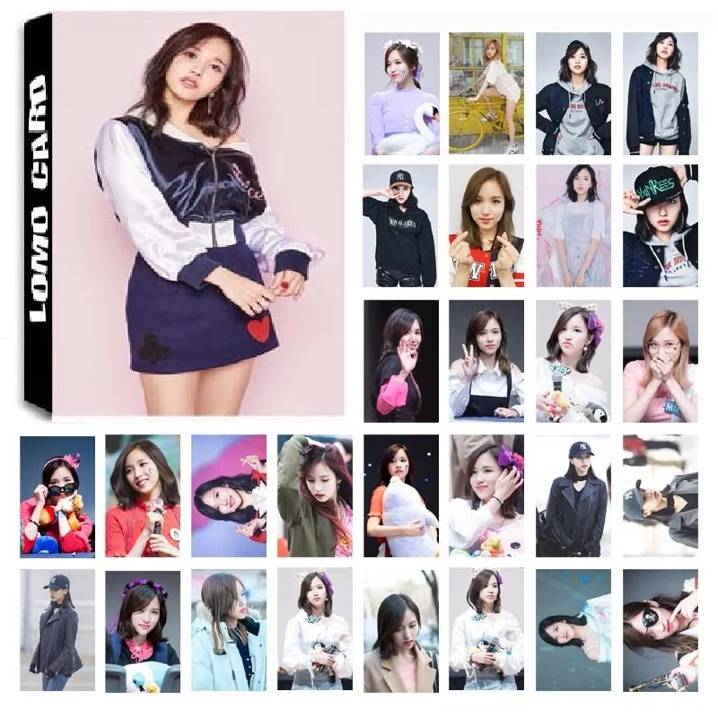 30 шт./компл. KPOP Twice Girls Myoui Mina одиночный альбом HD фото карта ПВХ самодельный