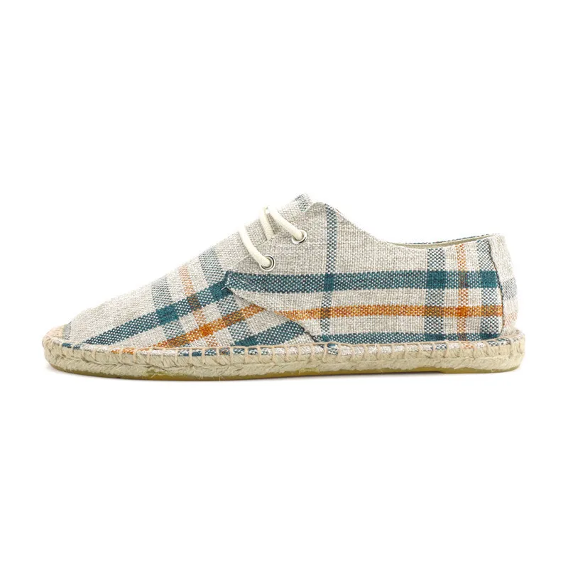 New 2018 Fisherman Shoes Canvas AAA Men Casual Male Driving Breathable Lace-Up Flats Espadrille Size 38-44 8067 | Обувь