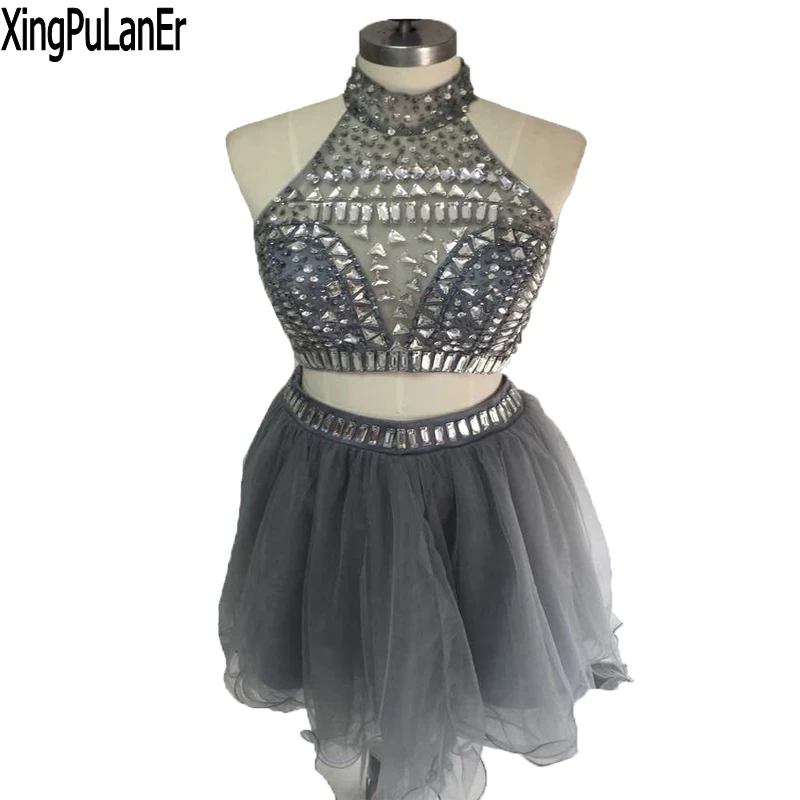Vestido de festa ТРАПЕЦИЕВИДНОЕ ПЛАТЬЕ на бретельках без рукавов с серебристыми