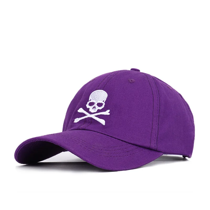 Крутая Мужская и Женская Бейсболка с принтом черепа, бейсболка Snapback, летняя спортивная солнцезащитная Кепка в стиле хип-хоп, регулируемая хлопковая кепка P55