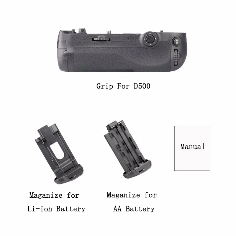 Meike MK-D500 Вертикальная Батарейная ручка съемка для камеры Nikon D500 Замена MB-D17 Pixel Vertax