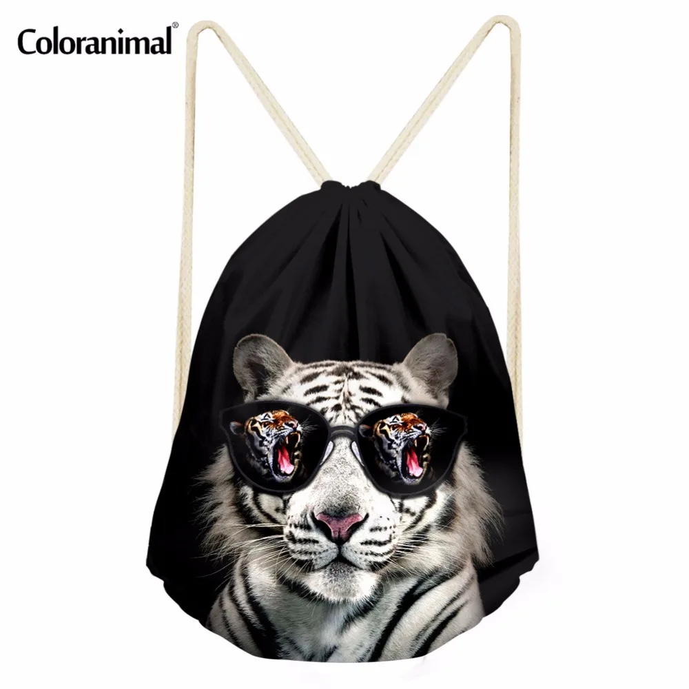 Coloranimal крутые детские брюки с тигровым анимальным принтом сумка-кисет для