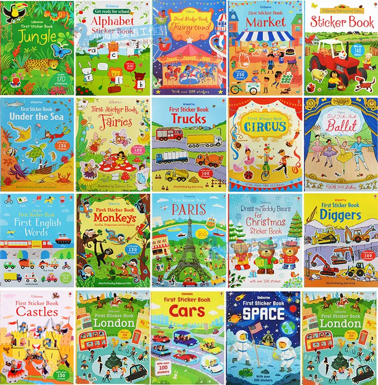 5 книг/набор детские книги для раскрашивания|book kids|sticker bookeducational books |