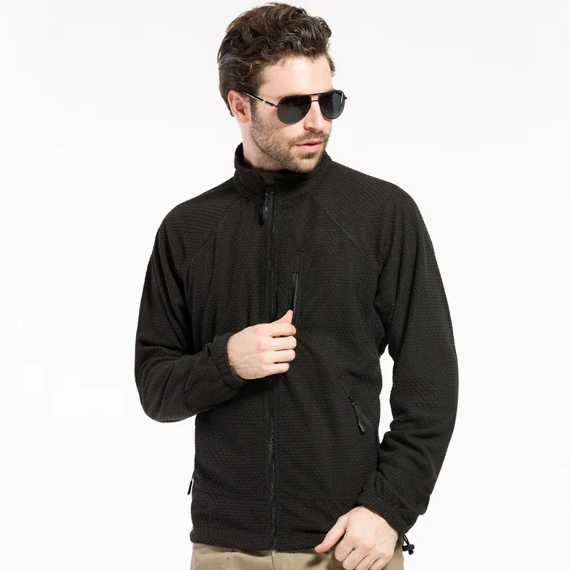 Мужская Флисовая Куртка тонкая тактическая куртка в стиле милитари дышащая