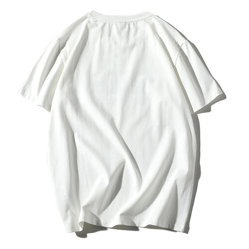 Хлопковые футболки с короткими рукавами и принтом для мужчин большие размеры 5xl