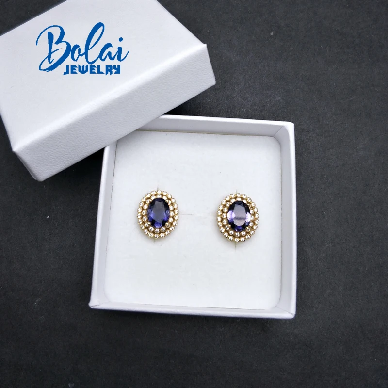 Bolaijewelry, классический стиль, серьги с Природный варяжский камень, ювелирные украшения для женщин, вечерние, повседневная одежда, милый подарок к Рождеству